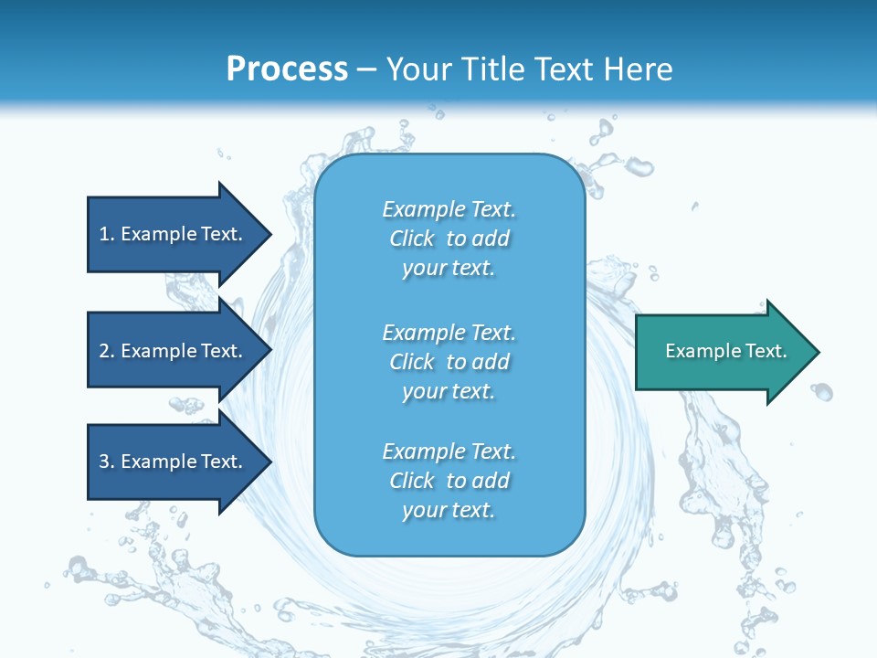 Cold Circle Water PowerPoint Template