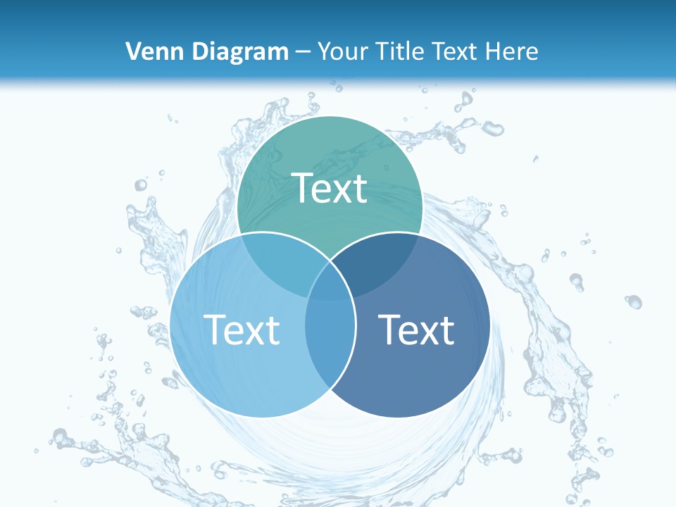 Cold Circle Water PowerPoint Template