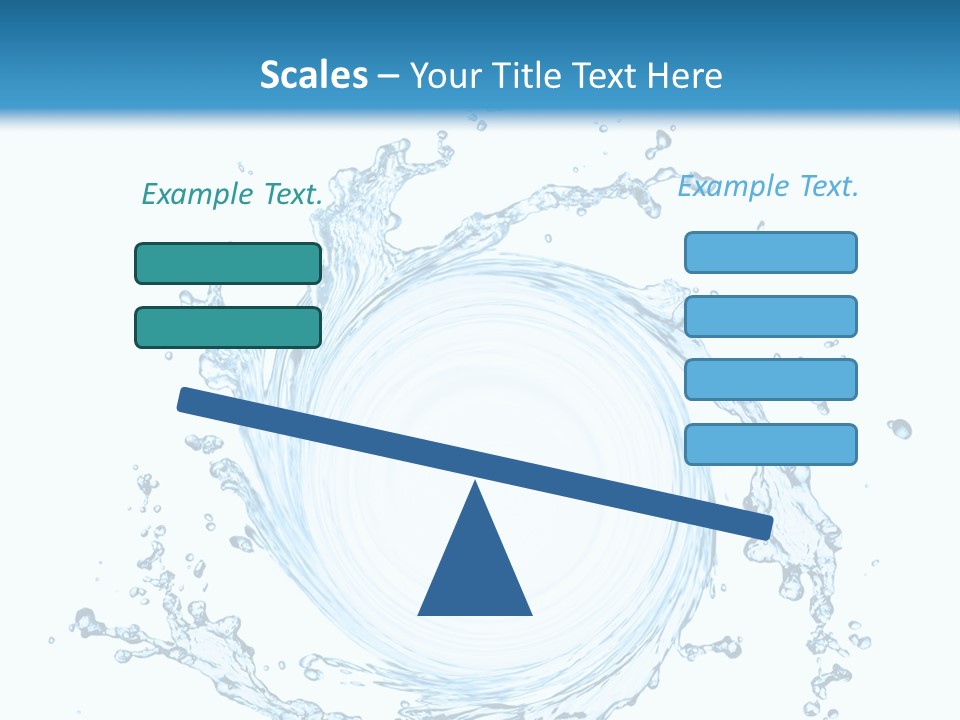 Cold Circle Water PowerPoint Template