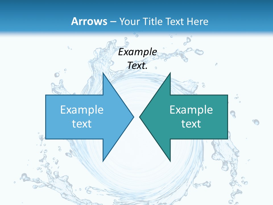 Cold Circle Water PowerPoint Template