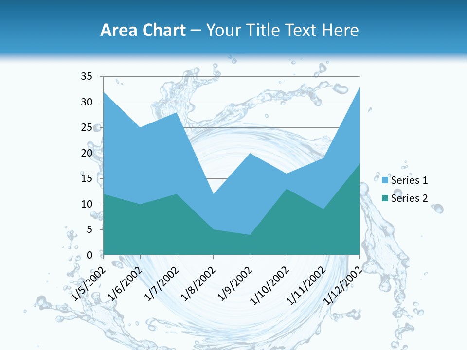 Cold Circle Water PowerPoint Template