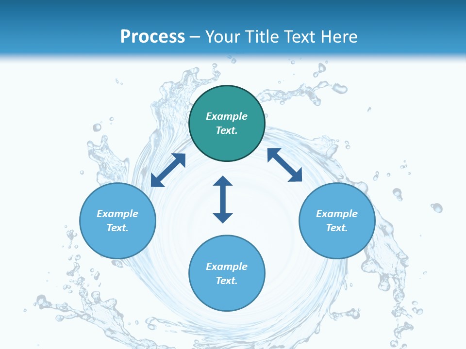 Cold Circle Water PowerPoint Template