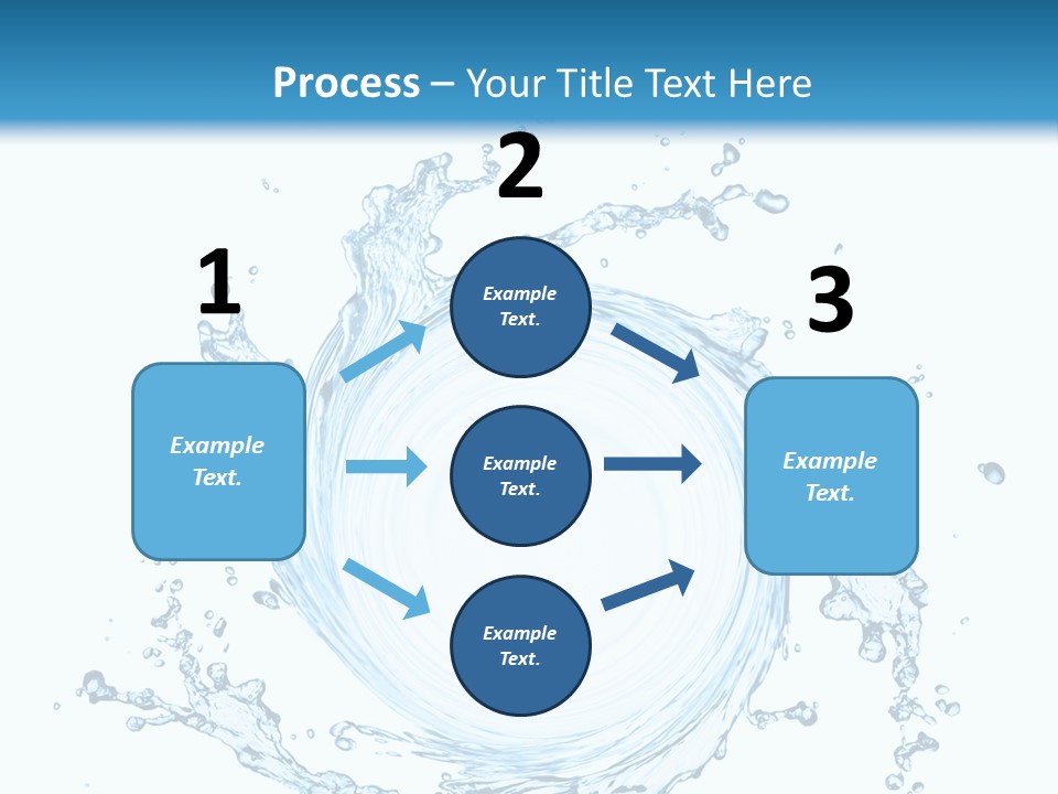 Cold Circle Water PowerPoint Template