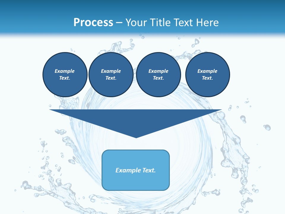Cold Circle Water PowerPoint Template
