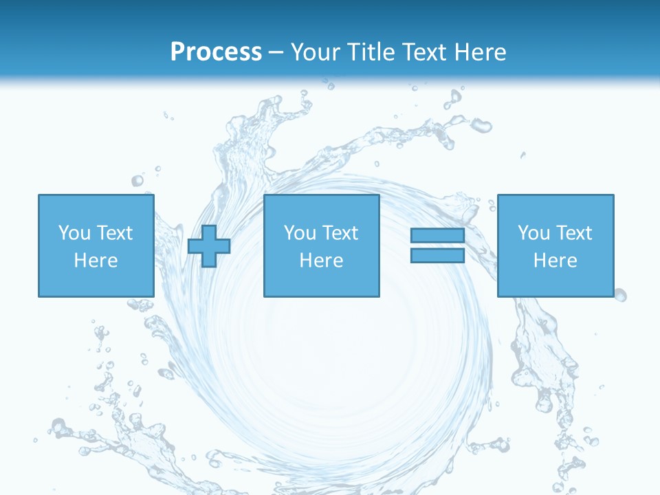 Cold Circle Water PowerPoint Template
