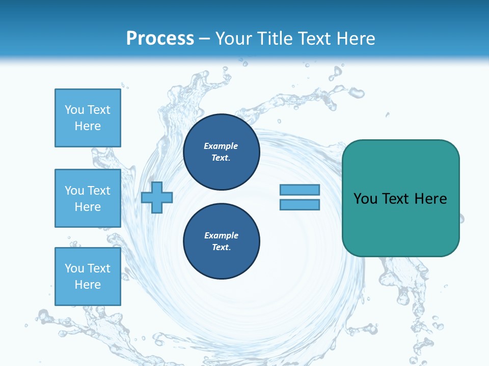 Cold Circle Water PowerPoint Template