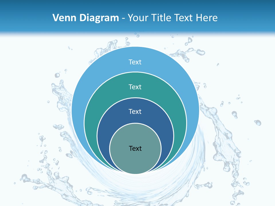 Cold Circle Water PowerPoint Template