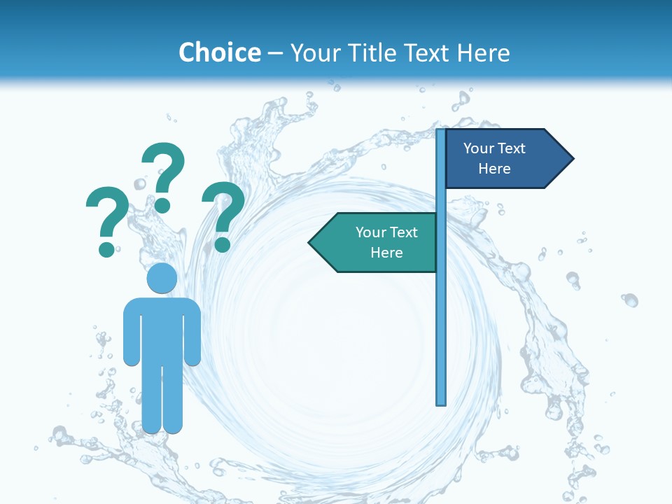 Cold Circle Water PowerPoint Template