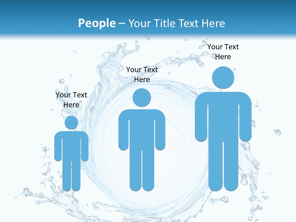 Cold Circle Water PowerPoint Template