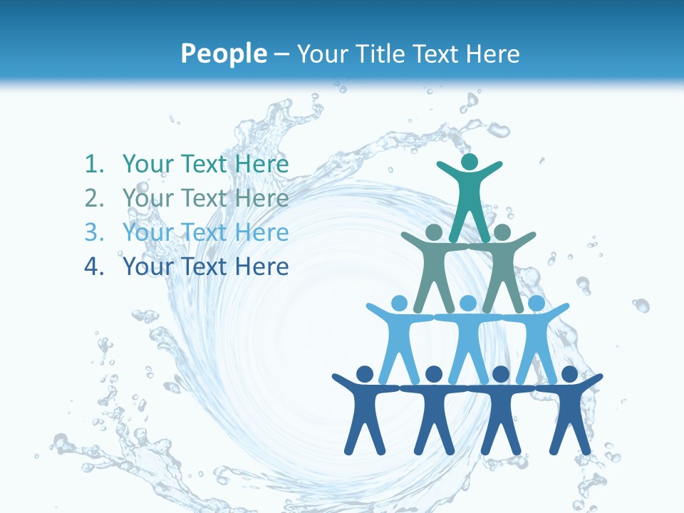 Cold Circle Water PowerPoint Template