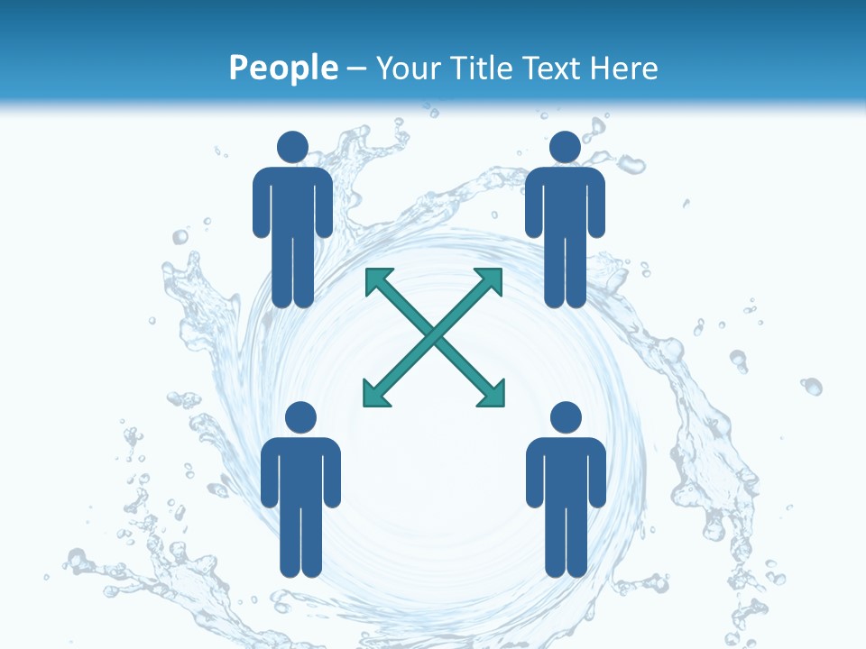 Cold Circle Water PowerPoint Template