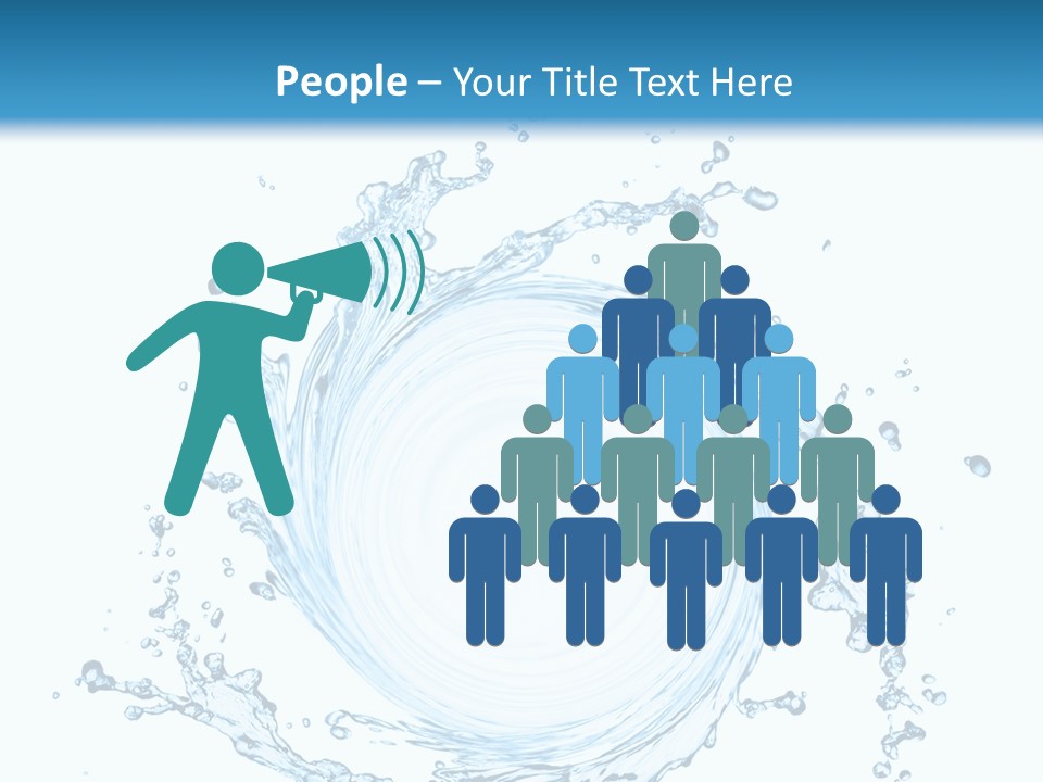 Cold Circle Water PowerPoint Template