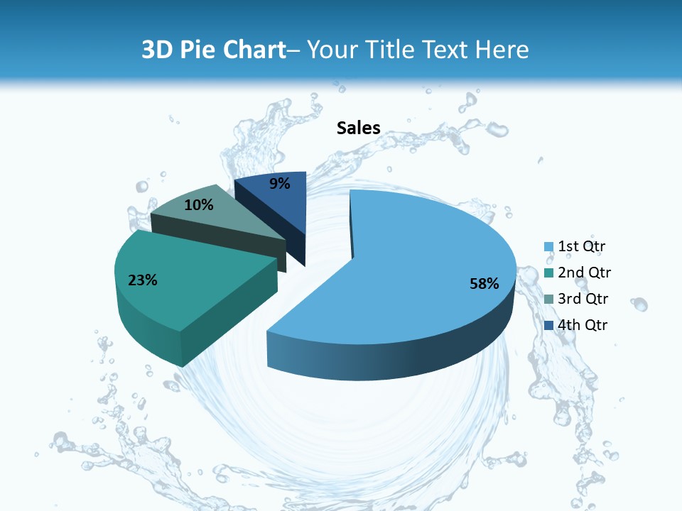 Cold Circle Water PowerPoint Template