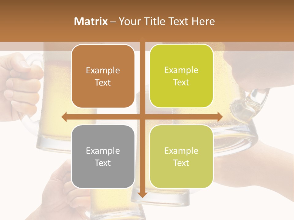 Drink Glass White PowerPoint Template