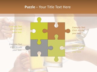Drink Glass White PowerPoint Template