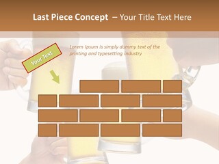 Drink Glass White PowerPoint Template