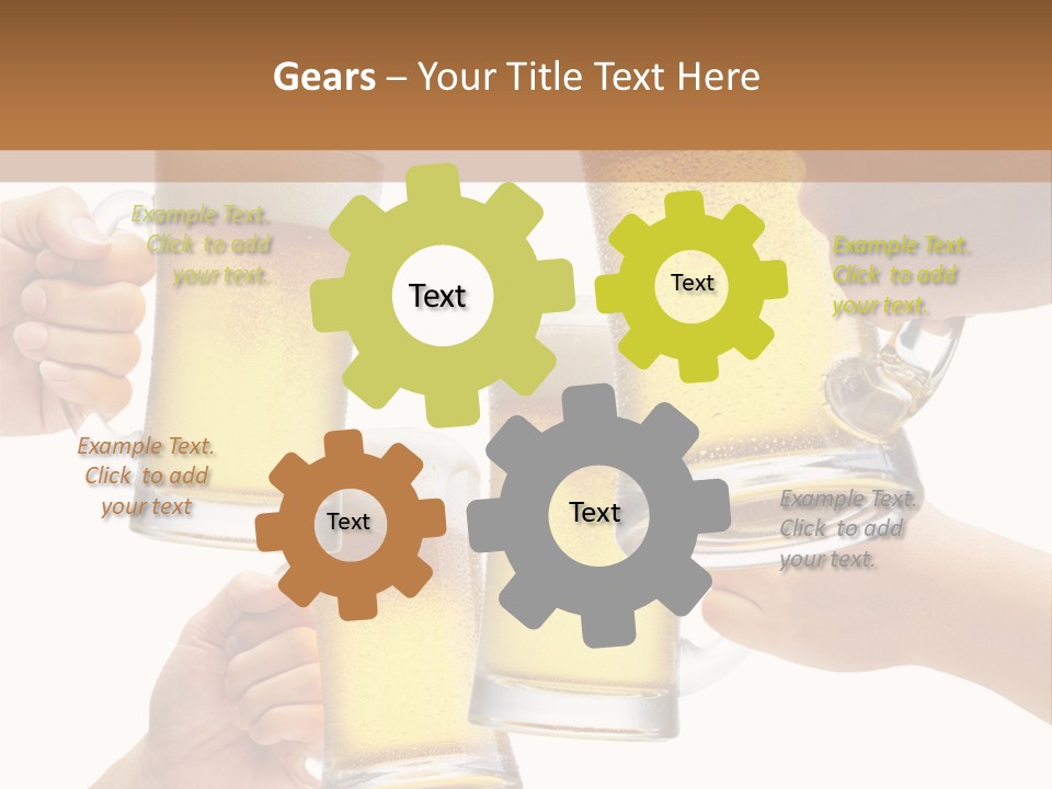 Drink Glass White PowerPoint Template