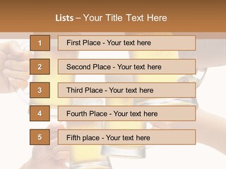 Drink Glass White PowerPoint Template