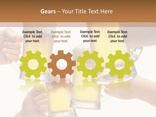 Drink Glass White PowerPoint Template