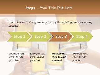 Drink Glass White PowerPoint Template
