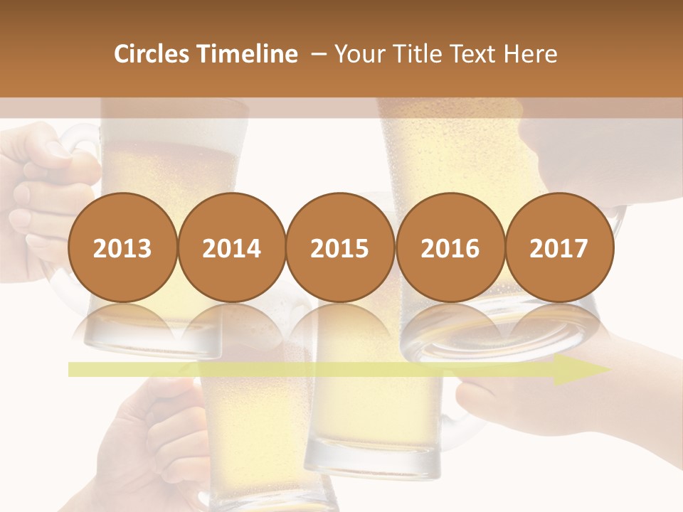 Drink Glass White PowerPoint Template