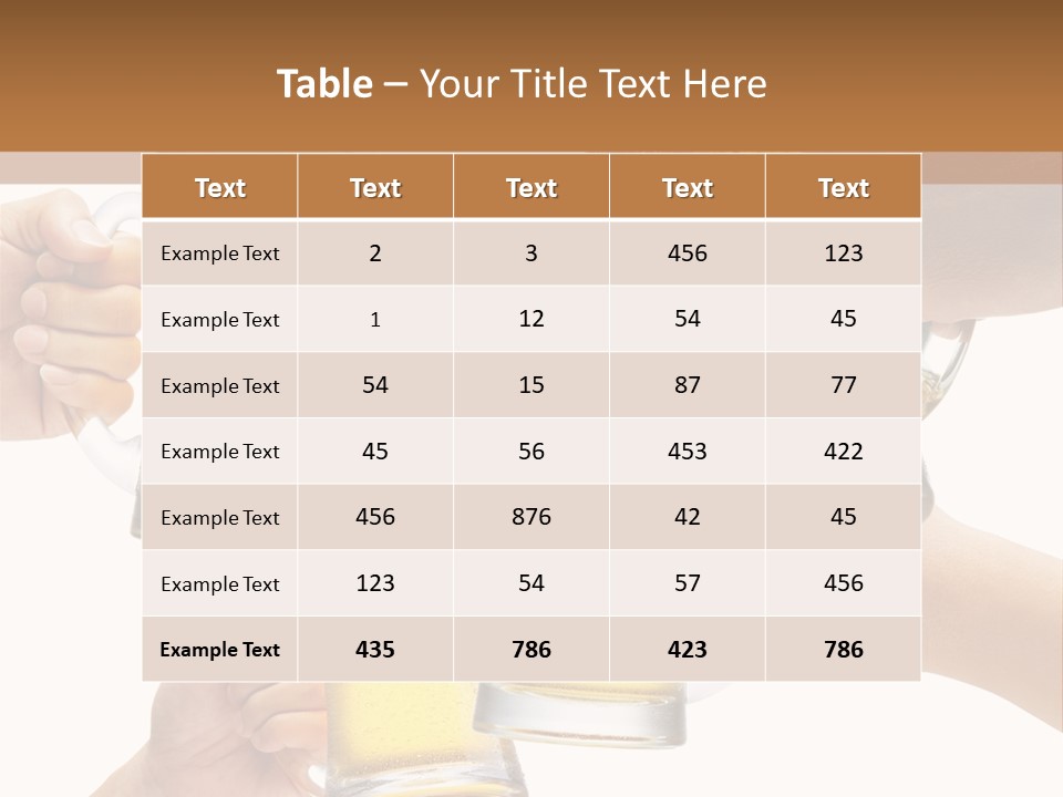 Drink Glass White PowerPoint Template