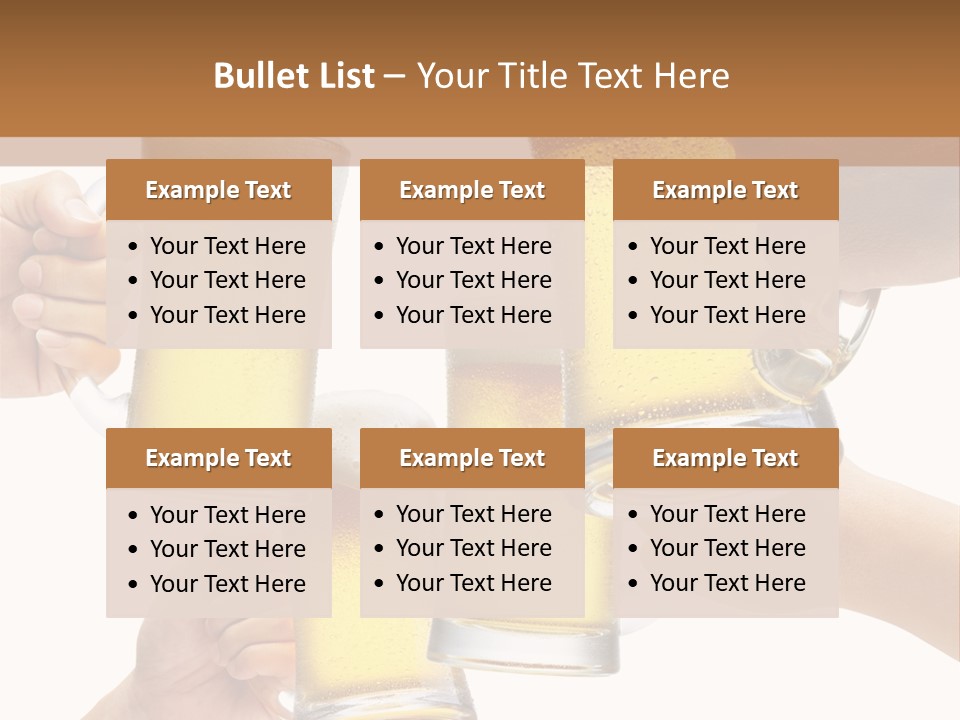 Drink Glass White PowerPoint Template