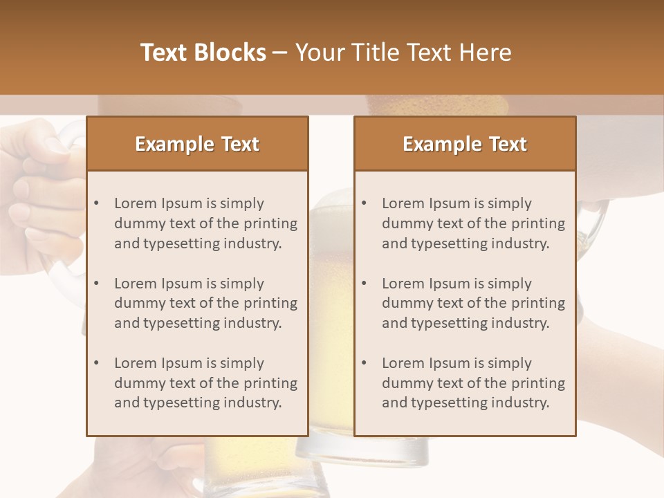 Drink Glass White PowerPoint Template