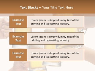 Drink Glass White PowerPoint Template
