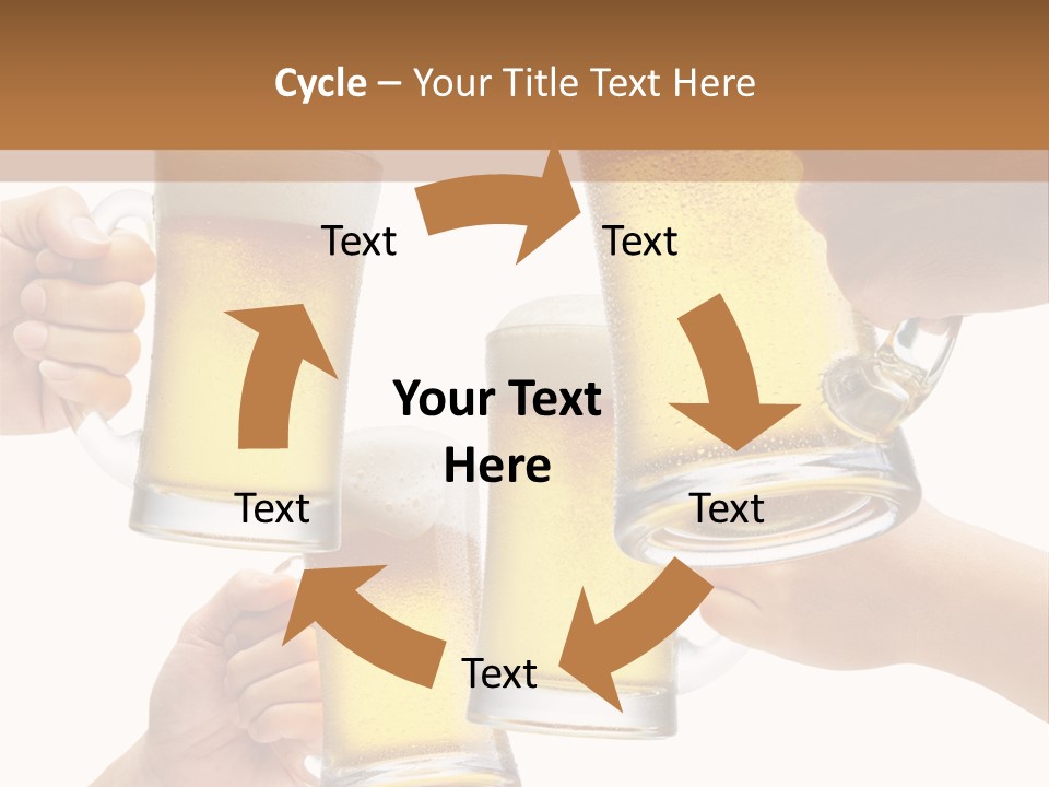 Drink Glass White PowerPoint Template