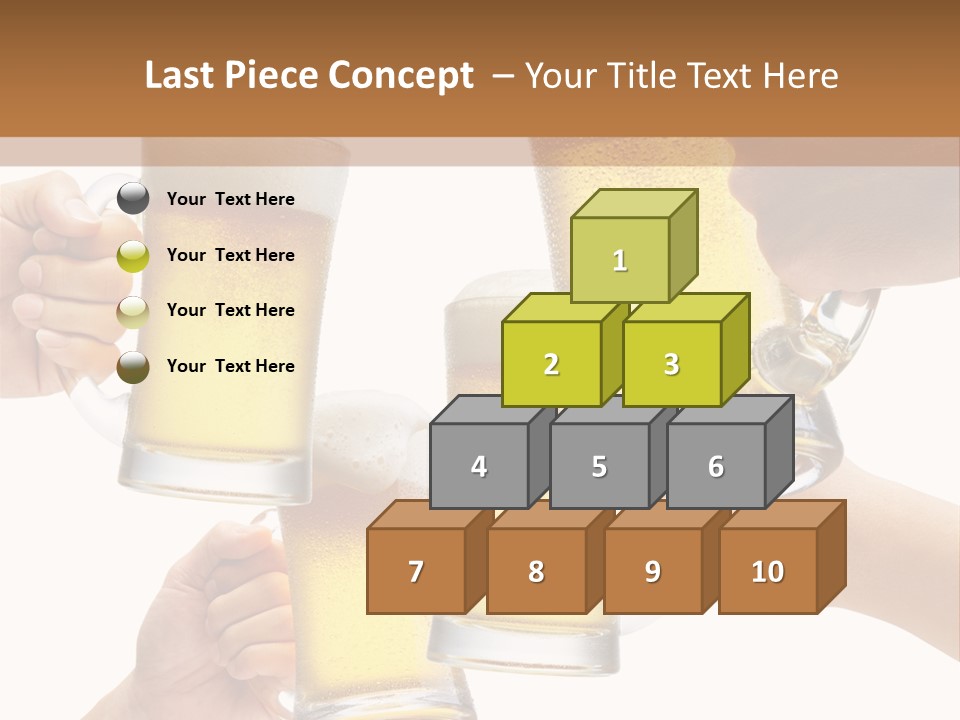 Drink Glass White PowerPoint Template