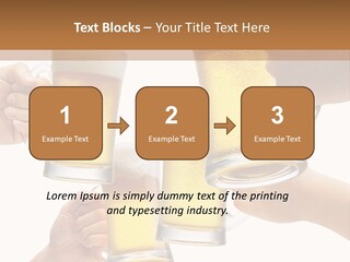 Drink Glass White PowerPoint Template