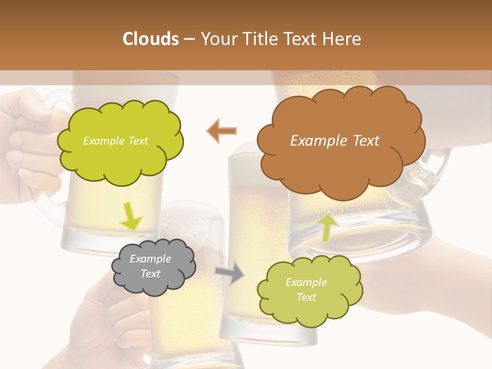 Drink Glass White PowerPoint Template