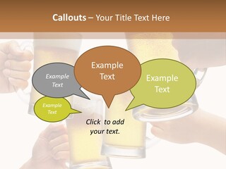 Drink Glass White PowerPoint Template
