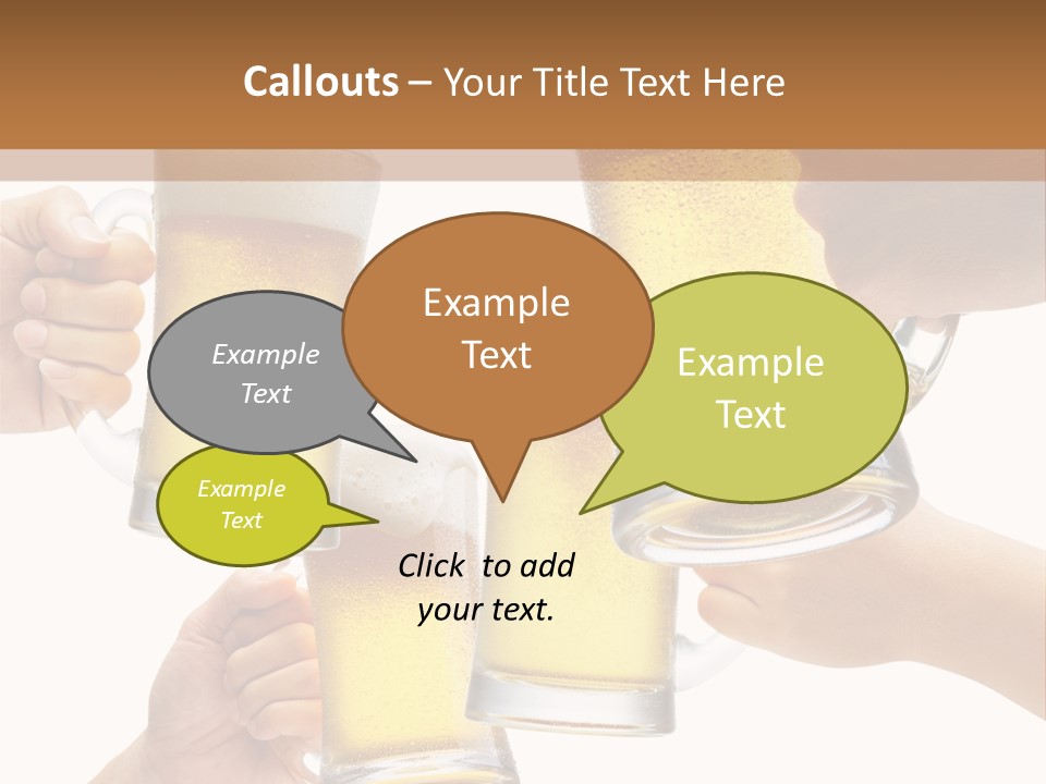 Drink Glass White PowerPoint Template