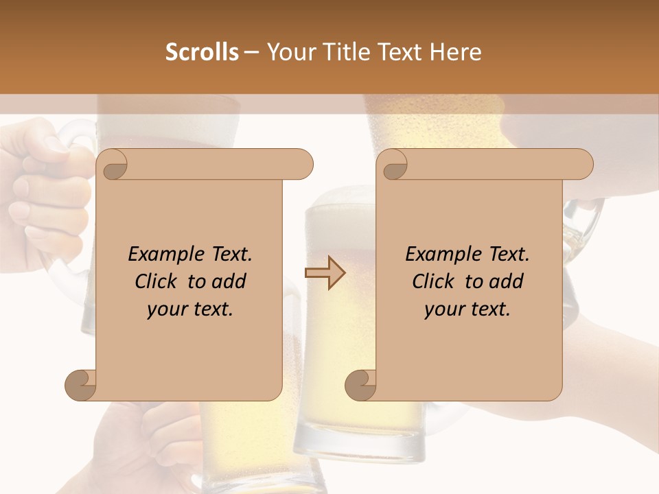Drink Glass White PowerPoint Template
