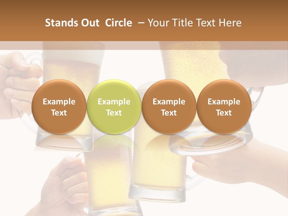 Drink Glass White PowerPoint Template