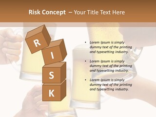 Drink Glass White PowerPoint Template