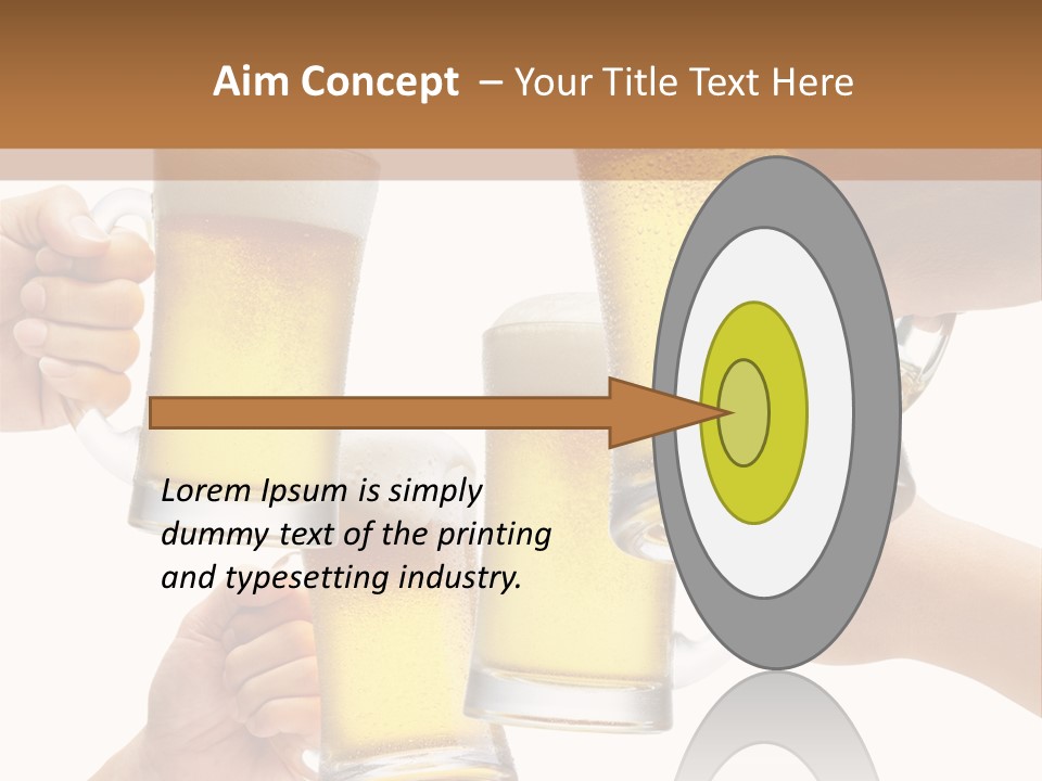 Drink Glass White PowerPoint Template