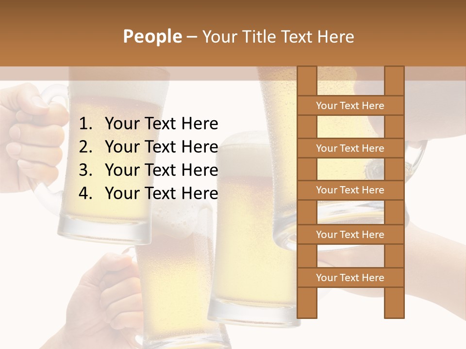 Drink Glass White PowerPoint Template