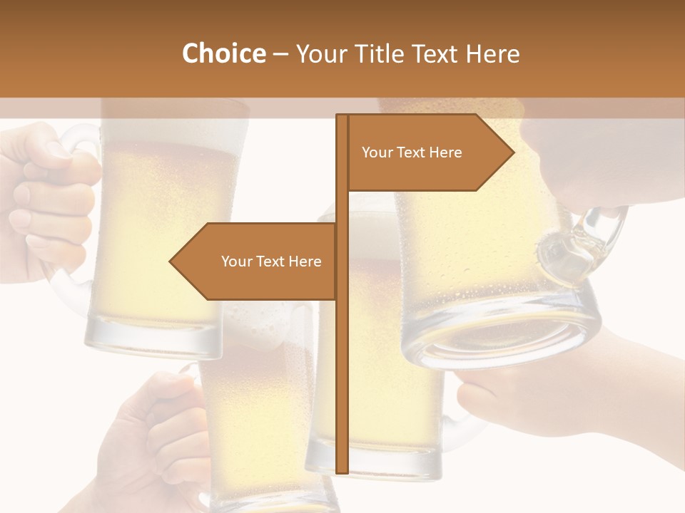 Drink Glass White PowerPoint Template