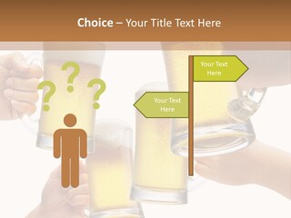 Drink Glass White PowerPoint Template