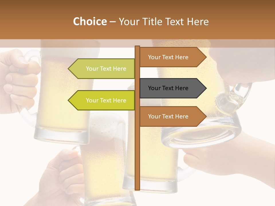 Drink Glass White PowerPoint Template