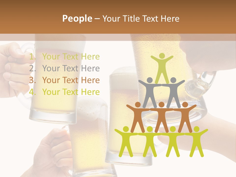 Drink Glass White PowerPoint Template
