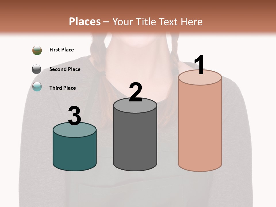 A Woman Wearing An Apron And A Hat PowerPoint Template