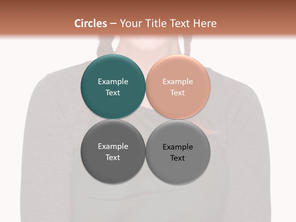 A Woman Wearing An Apron And A Hat PowerPoint Template