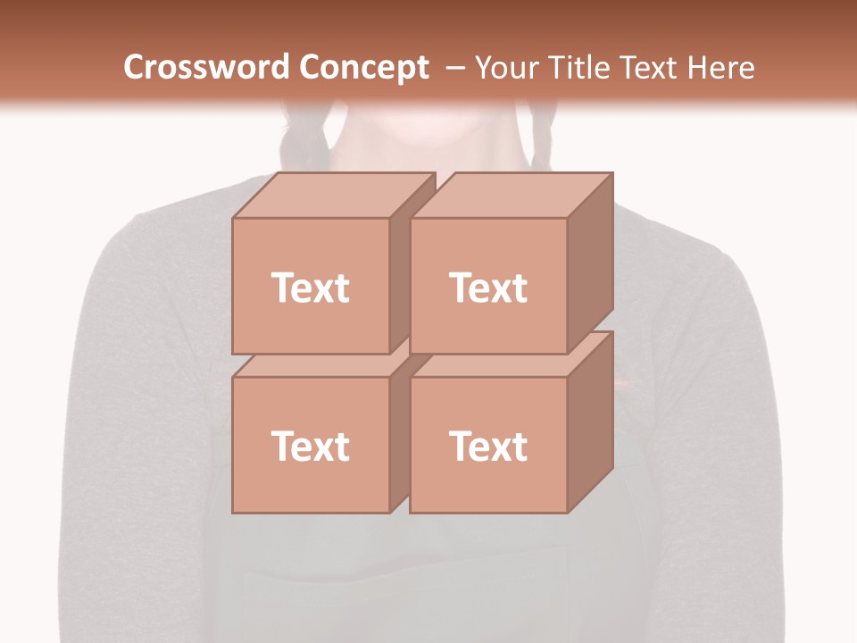 A Woman Wearing An Apron And A Hat PowerPoint Template