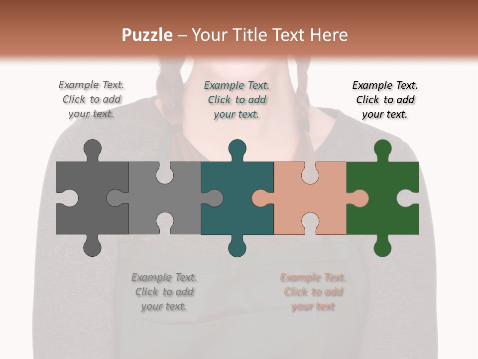 A Woman Wearing An Apron And A Hat PowerPoint Template