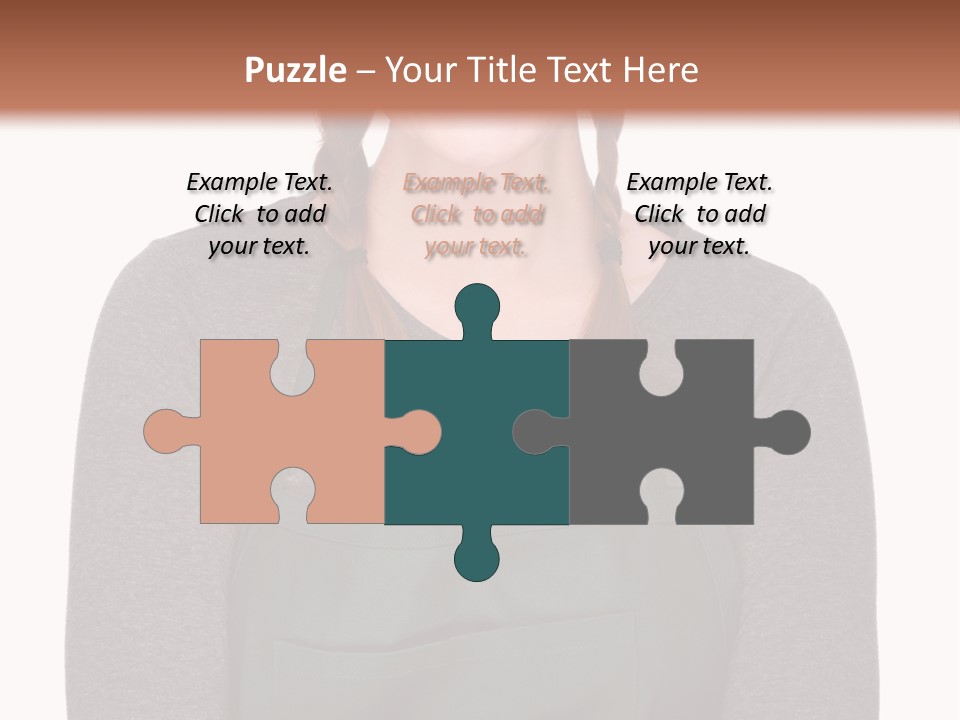 A Woman Wearing An Apron And A Hat PowerPoint Template