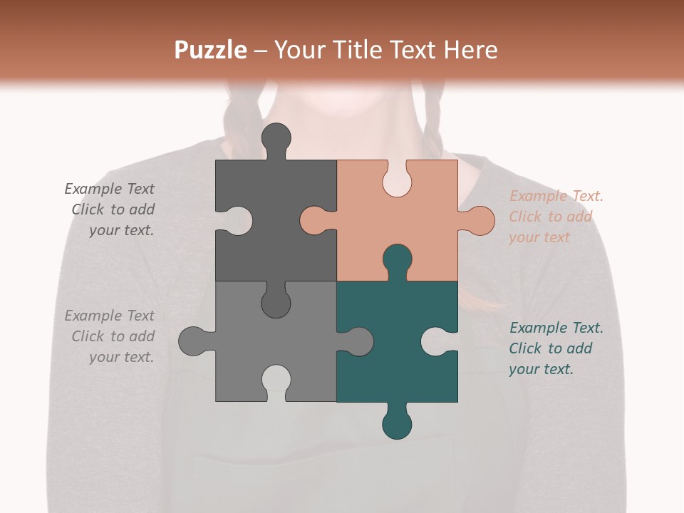 A Woman Wearing An Apron And A Hat PowerPoint Template